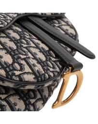 Pre-Loved by Azura Reborn - Pre-Loved Mini Oblique Canvas Saddle Bag