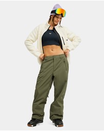 Roxy - Womens Alabama Full Zip Solid Technical Fleece