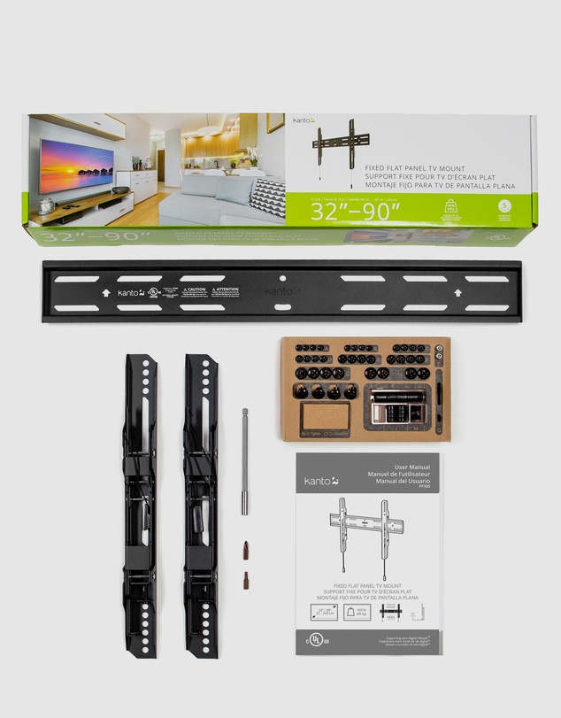 iWorld - Kanto PF300 Fixed Low-profile TV Wall Mount for 40