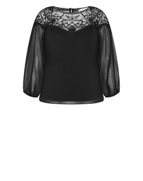 City Chic - Emilee Lace Shirt