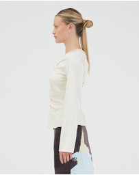Third Form - Allure Gathered Long Sleeve Top