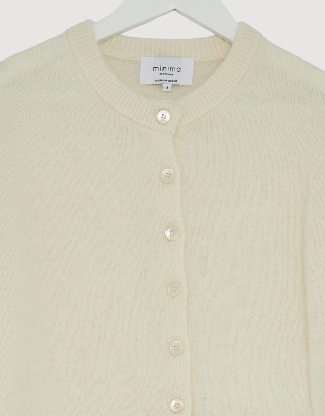 Revibe - Repaired Minima Esenciales Halen Alpaca Wool Blend Cardigan - AU 8