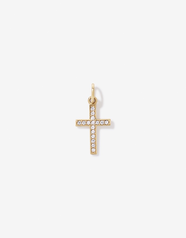 Michael Hill - Cross Pendant with Cubic Zirconia in 10kt Yellow Gold