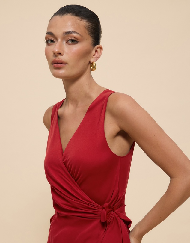 CHANCERY - Lani Sleeveless Wrap Maxi Dress