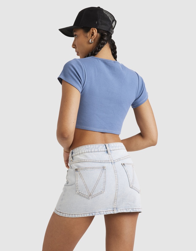 RVCA - Womens Mini Denim Skirt