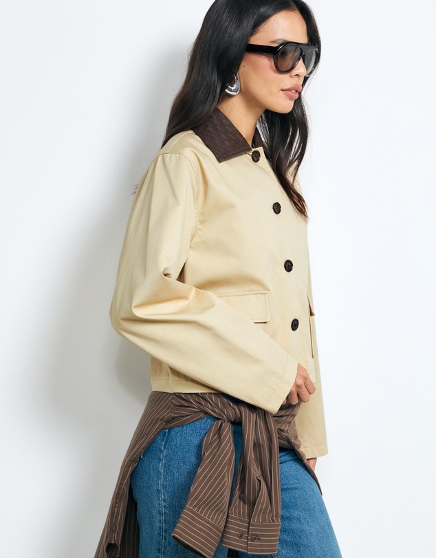 AERE - Cotton Contrast Jacket