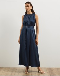 Atmos&Here - Juni Satin Sleeveless Midi Dress