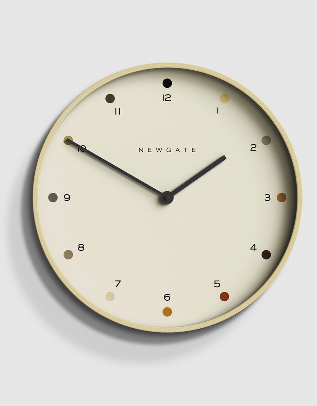 Newgate - Newgate Mr Clarke Clock Pale Wood Dot Dial