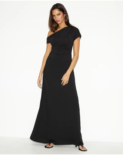 Dazie - Mojito Draped Maxi Dress