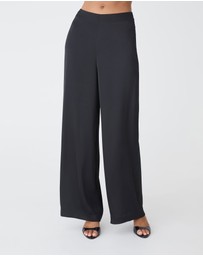 Forcast - Asma Satin Wide Leg Pants