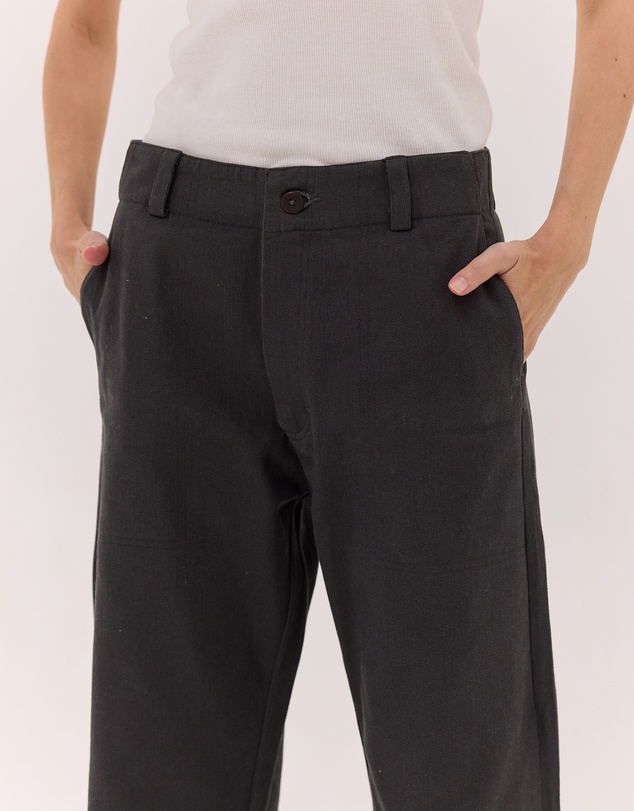 Cloth & Co. - The Wide Leg Denim Jeans | Carbon