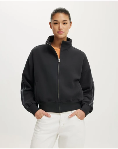Cotton On - Funnel Neck Fleece Zip Through