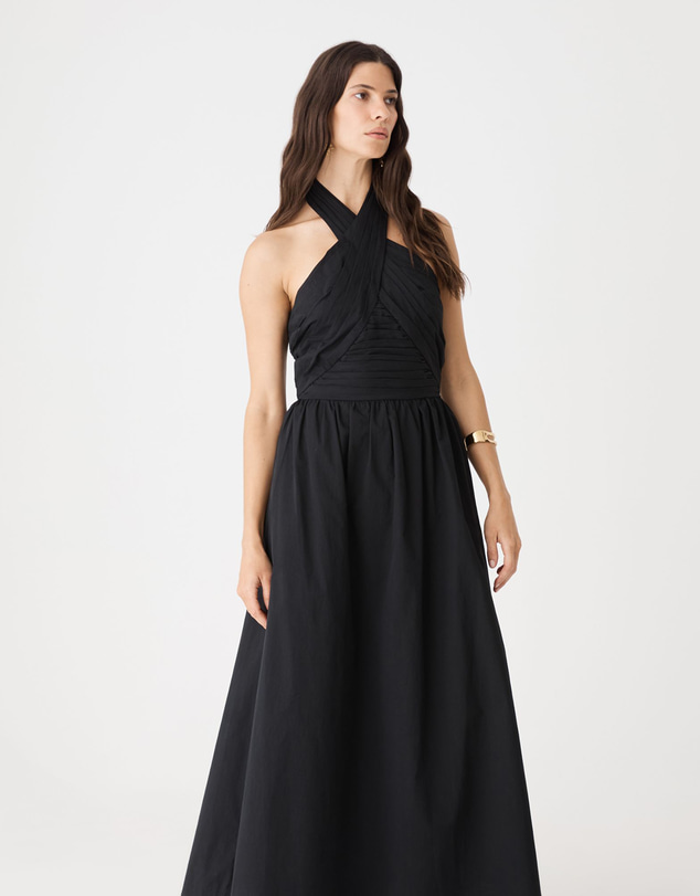 Forcast - Kayleigh Cotton Halter Dress