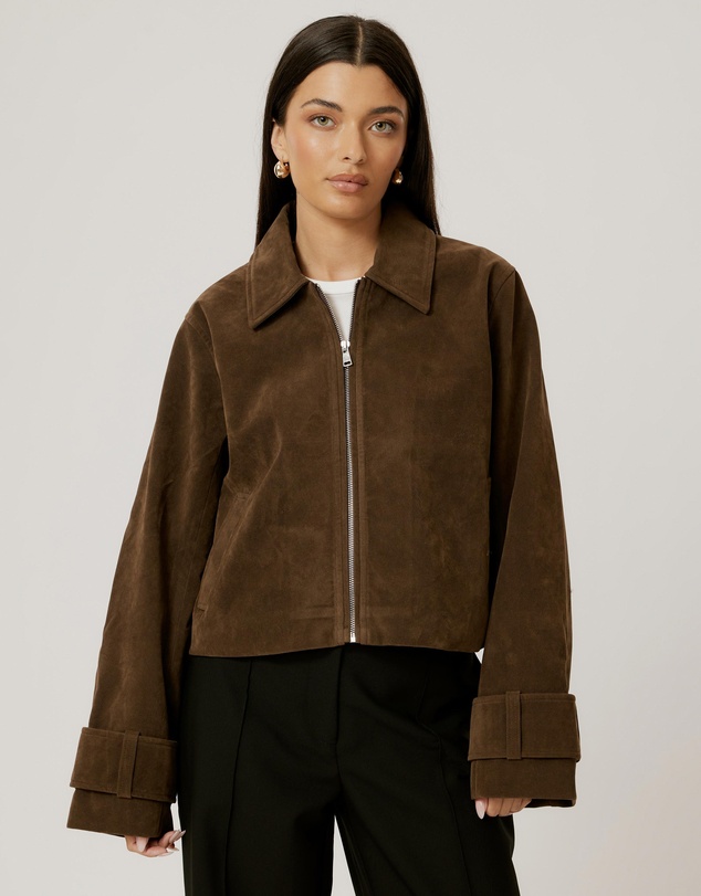 Calli - Heidi Faux Suede Jacket