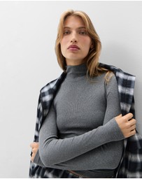 UNISON - Aus Cotton High Neck Top
