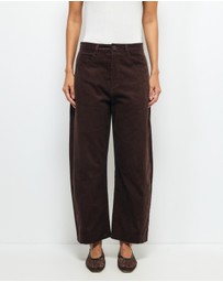 AERE - Nara Corduroy Barrel Leg Pants