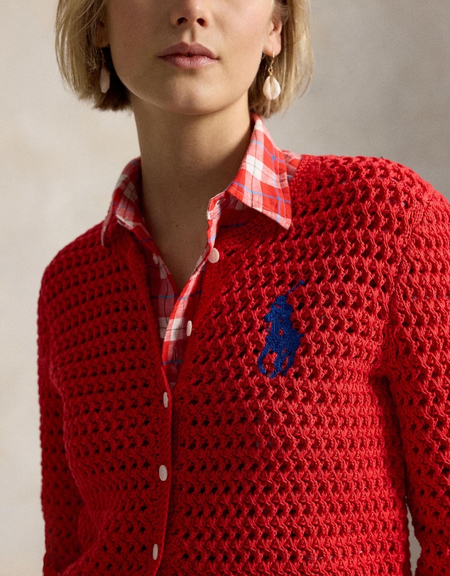 Polo Ralph Lauren - Big Pony Crocheted Cotton Cardigan