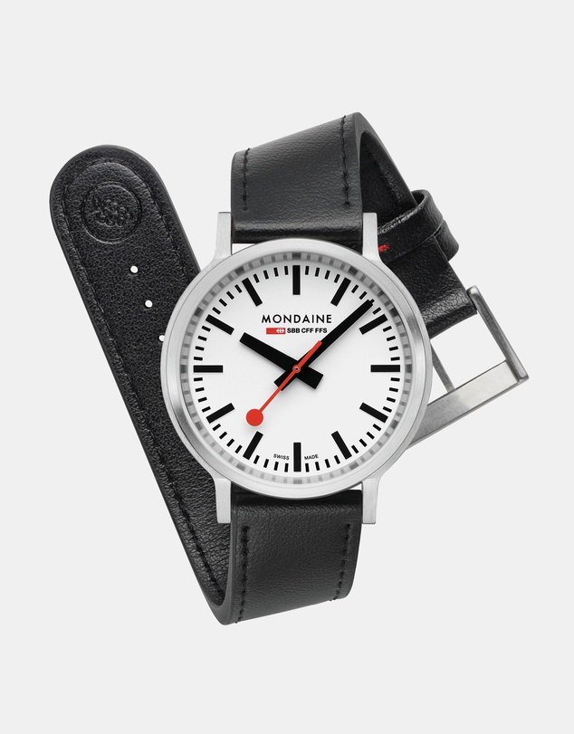 Mondaine - Mondaine Official Swiss Railways Stop2Go Automatic BackLight 41mm Watch