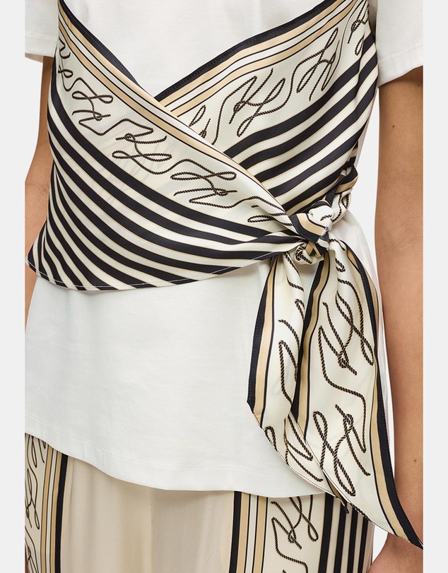 Karl Lagerfeld - Scarf Print T-Shirt