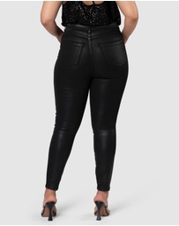 Pink Dusk by Curve Project - Luxe Stretch Coated Jean