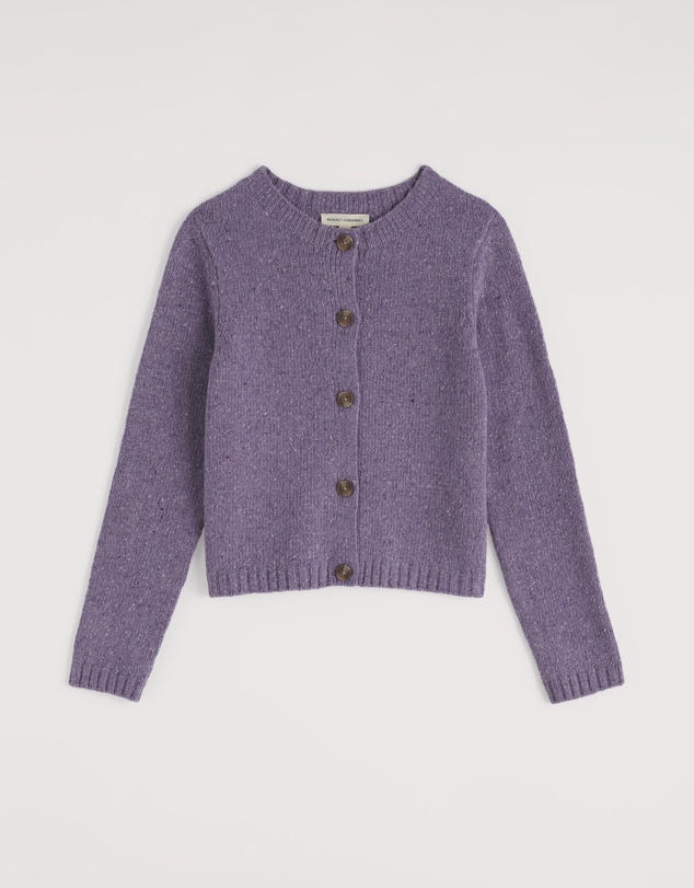 Seasalt - Seasalt Cornwall Purple Dawson Pick Cardigan Made With Merino