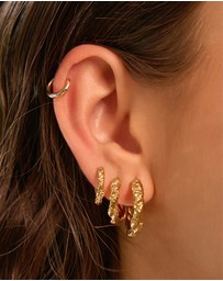 Arms Of Eve - Kira Gold Hoop Earrings - Mini