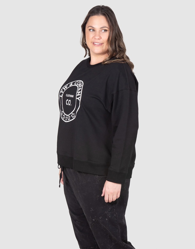Love Your Wardrobe - LYW & Co Print Sweat Top
