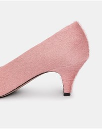 ARKET - Pony-Hair Effect Leather Pumps