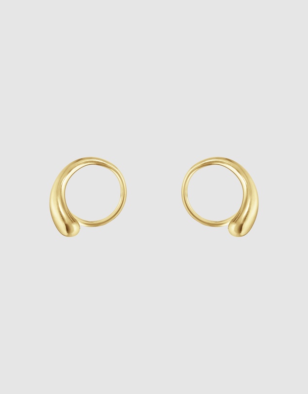 Georg Jensen - Mercy Swirl Earrings Gold