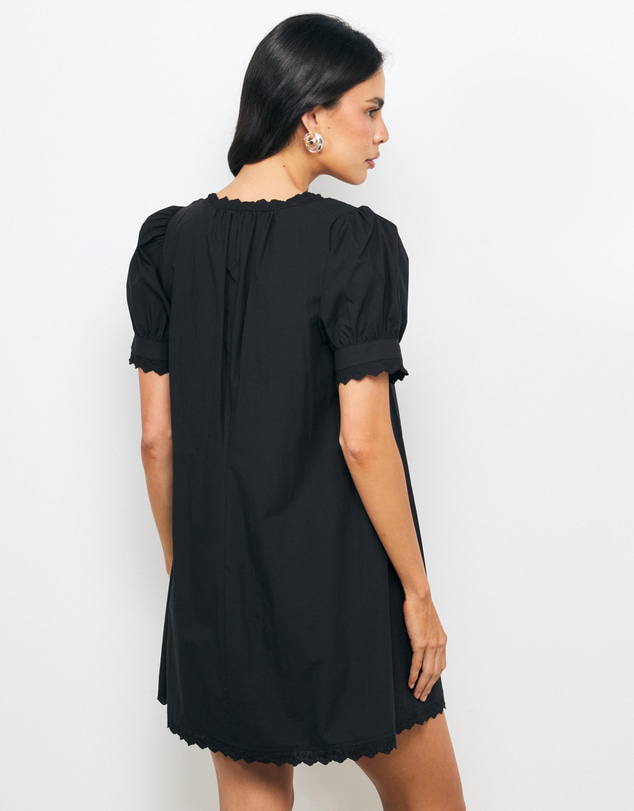 AERE - Sio Lace Trim Mini Dress