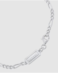 Kuzzoi - ICONIC EXCLUSIVE - Bracelet Figaro Chain Massive Basic Trend in 925 Sterling Silver