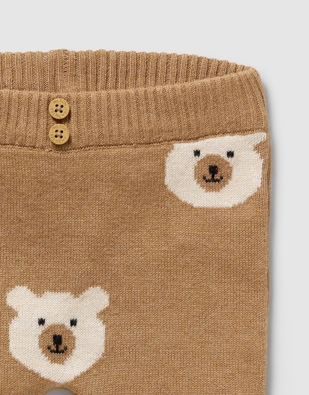 Wilson & Frenchy - Organic Knitted Jacquard Leggings - Babies