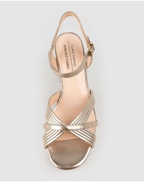 Edward Meller - RAYNE80 Strappy Crossover Platform Sandal