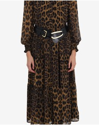 Forcast - Shakira V-Neck Button Dress