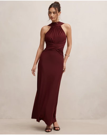 Forever New - Rosalba Gathered Panel Maxi Dress
