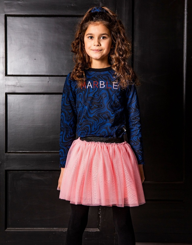B.Nosy - Marble Print Sweatshirt - Kids-Teens