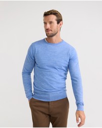 Oxford - Crew Neck Pure Wool Pullover