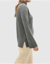 Seed Heritage - Fine Merino Mock Neck Knit