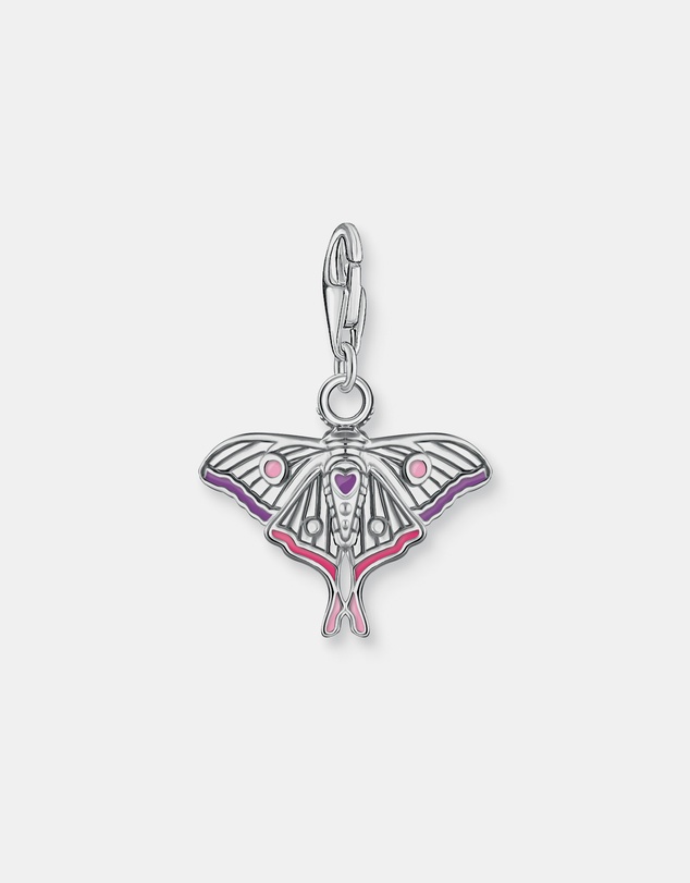 THOMAS SABO - THOMAS SABO Moth Colourful Silver Charm