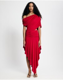 Lover - Ines Asymmetrical Midi Dress