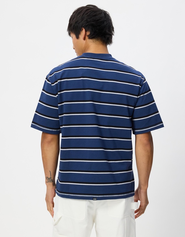 Thrills - Stagger Big Stripe Oversize Box Crop Tee