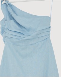 Revibe - Repaired AERE Lettie One Shoulder Maxi Dress - AU 14