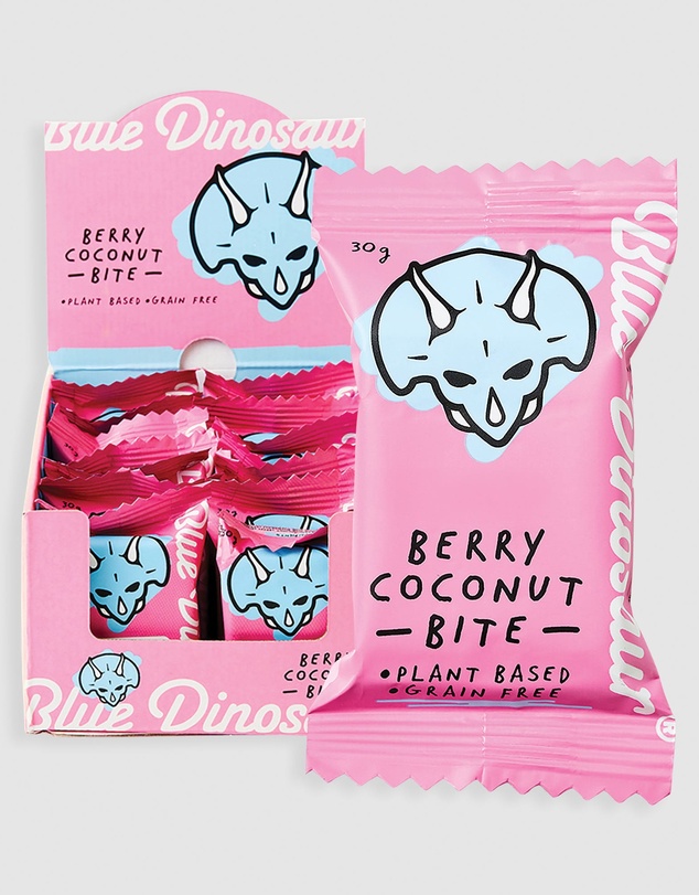 Blue Dinosaur - Berry & Coconut Hand-Baked Bite - 18x30g
