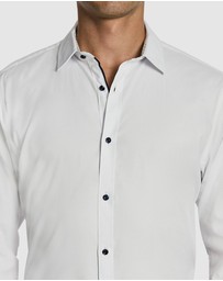 yd. - Heart Textured Slim Shirt