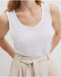 Country Road - Linen Scoop Neck Tank