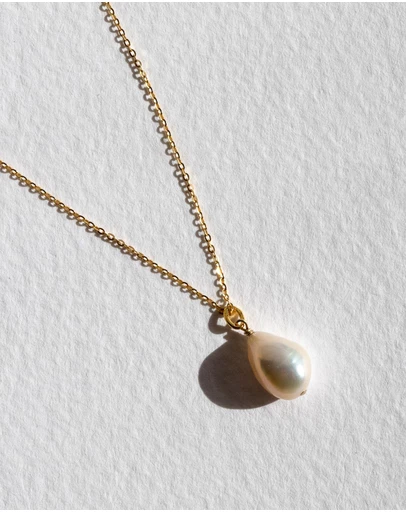 SAINT VALENTINE - Keshi Pearl Necklace - Gold