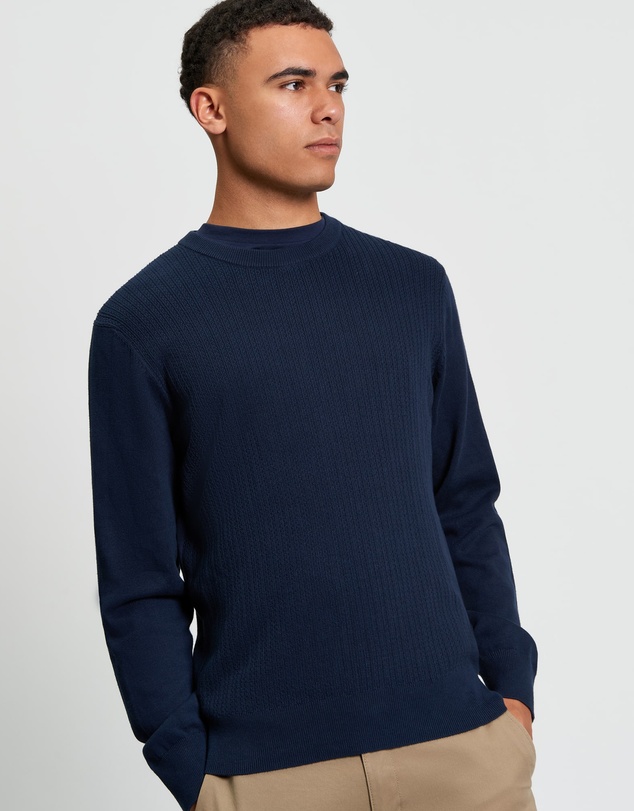 Ben Sherman - Textured Front Crew