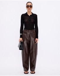 Minima Esenciales - Marigold Rib Knit Polo