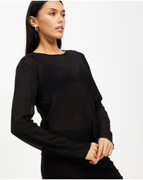 Third Form - Wisteria Sheer Bias Blouse