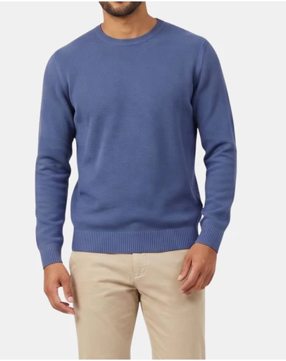 Henry Bucks - Henry Sartorial Cotton Textured Crew Neck Knit